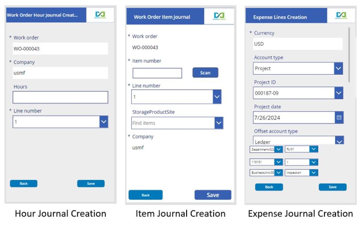 Create and Log Journals