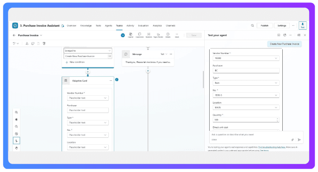 Copilot Purchase Invoice Agent
