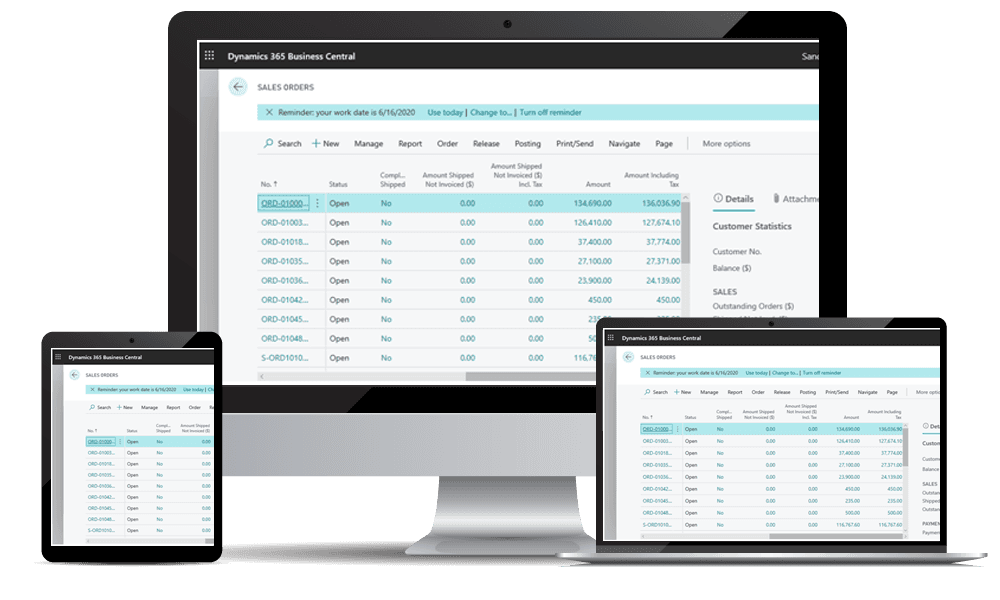 Business Central Dashboard 4
