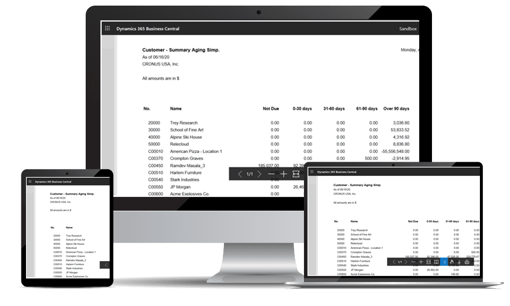 Business Central Dashboard 8